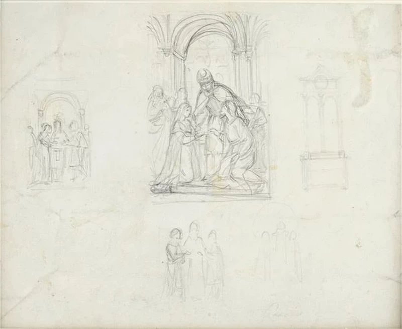 Giovanni Carnovali - 179, Studi per le Nozze della Vergine